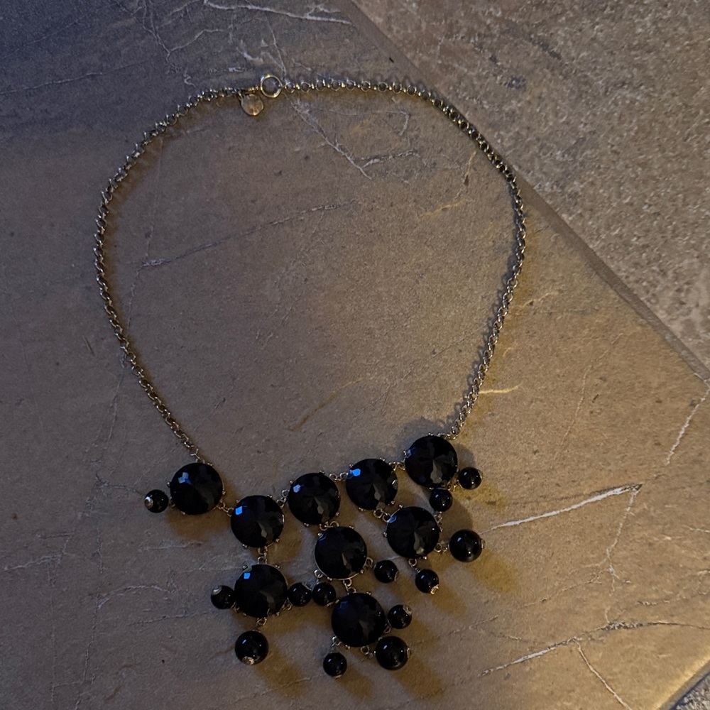 Elegant Black Statement Necklace
